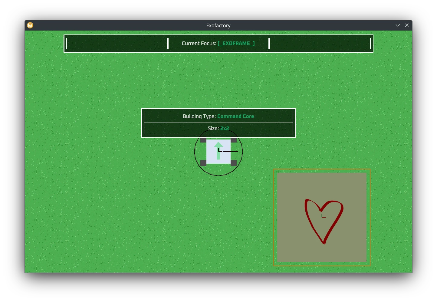 screenshot of the game showing the UI