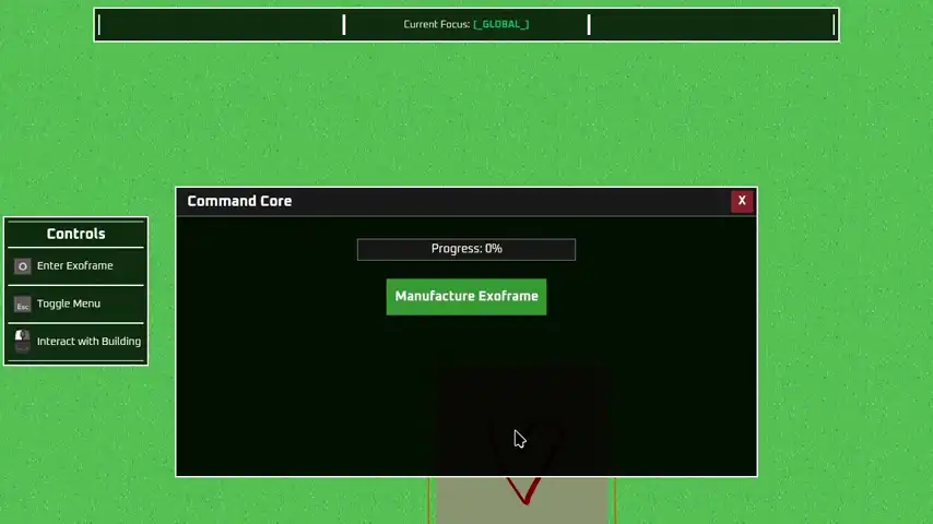 animation showing the building interface