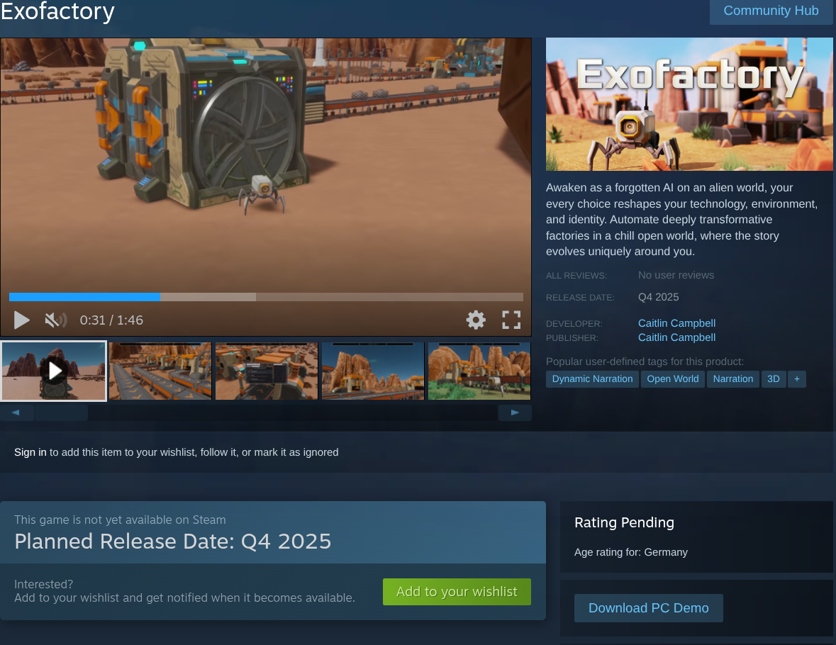 Nice little Demo download button.